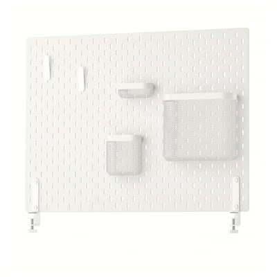 SKÅDIS Tablero perforado comb, blanco, 76x56 cm