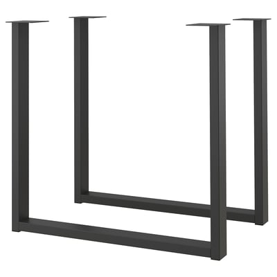 SKÅLSTA Pata de la mesa, forma de U negro-gris