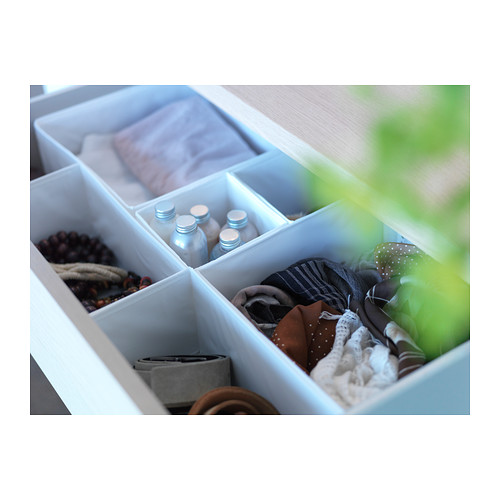 SKUBB Caja, juego de 6 IKEA Te ayuda a tener organizados los calcetines, los cinturones y las joyas en la cómoda o el armario.