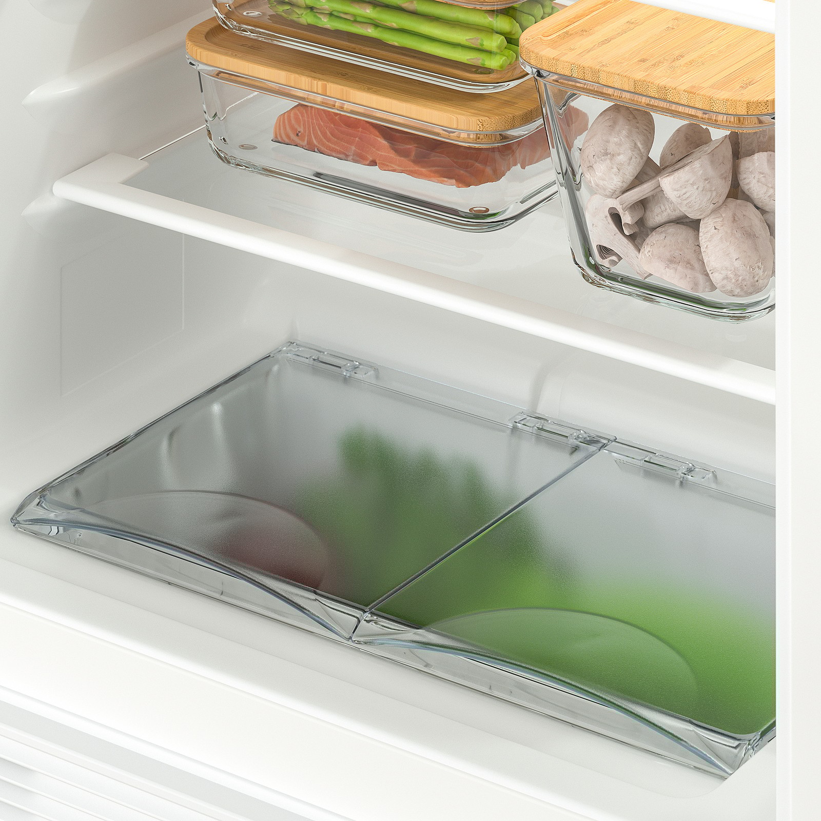 SMÅFRUSEN Frigorífico bajo encimera, IKEA 500 integrado/blanco, 134 l