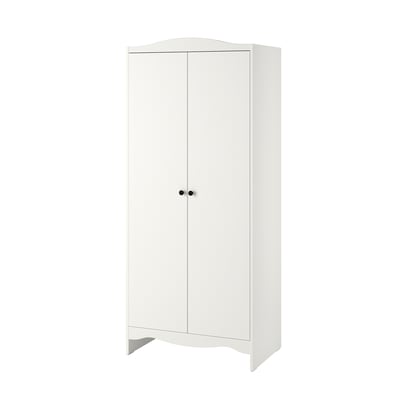 Sebath mueble recibidor estrecho colgante lacado en blanco