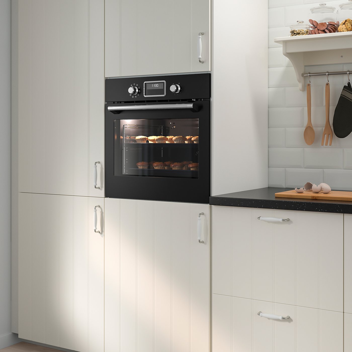 SMAKSAK Horno de aire forzado, negro - IKEA