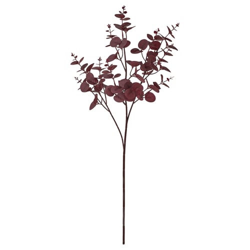 SMYCKA Rama artificial, interior/exterior eucalipto/rojo, 75 cm