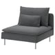 SÖDERHAMN Funda módulo 1 plaza, Johanneshov gris oscuro