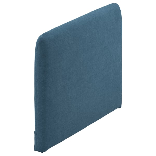 SÖDERHAMN funda de cojín azul, rectangular, chenilla suave, lavable a máquina.