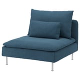 Sillón SÖDERHAMN azul, asiento profundo