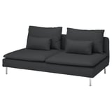 Sofá modular SÖDERHAMN: diseño moderno, asientos profundos, patas altas, cómodo