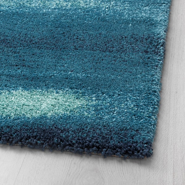 SÖNDERÖD Alfombra, pelo largo, azul, 170x240 cm - IKEA