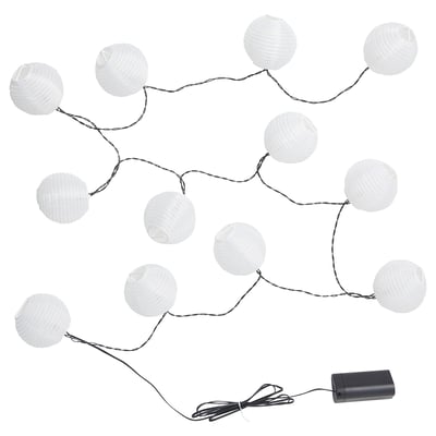 SOMMARLÅNKE Lámpara de mesa LED, beige/a pilas exterior, 45 cm - IKEA Chile