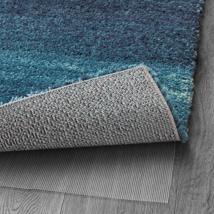 SÖNDERÖD Alfombra, pelo largo, azul, 170x240 cm - IKEA
