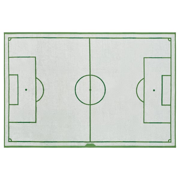 SPORTSLIG Toalla de baño, verde/campo de fútbol, 100x150 cm