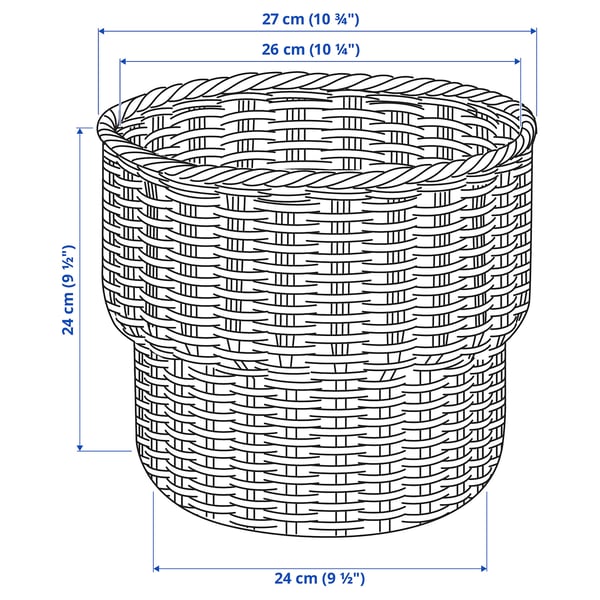 Ilustración con medidas del producto: STENBÄR.
