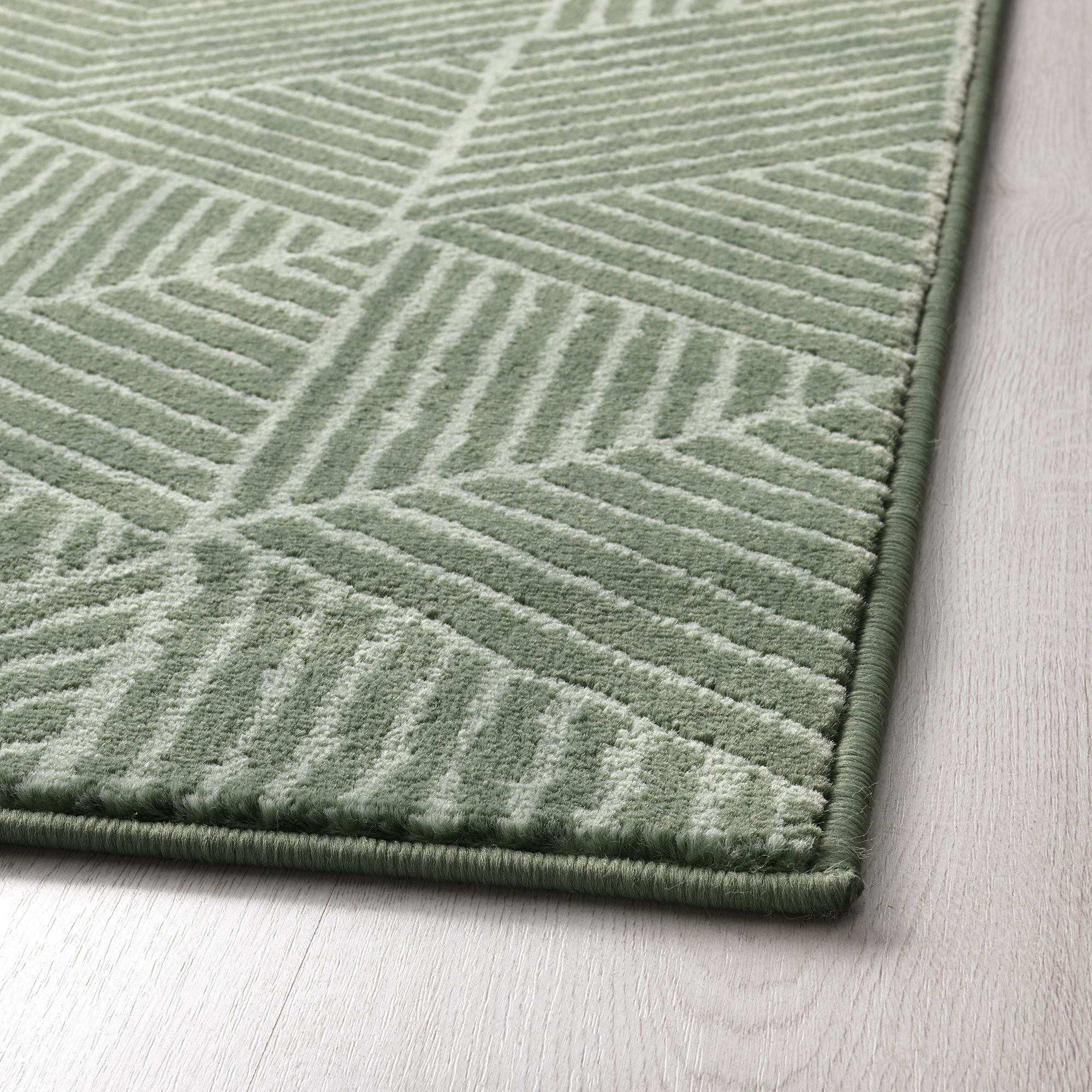 STENLILLE Alfombra, pelo corto, verde - IKEA