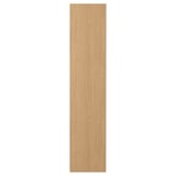 Una puerta de madera STORKLINTA en color marrón claro. Tiene un diseño elegante y rectangular con un aspecto moderno y minimalista.