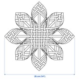 STRÅLA Pantalla para lámpara, bambú, 35 cm