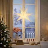 STRÅLA Pantalla para lámpara, encaje/blanco, 90 cm