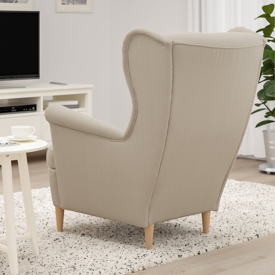 STRANDMON sillón orejero, Kelinge beige IKEA