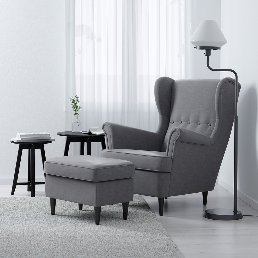 STRANDMON Sillón orejero, Nordvalla gris oscuro IKEA