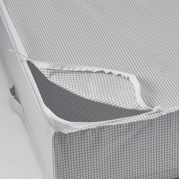 STUK Bolsa de almacenaje, blanco/negro, 71x51x18 cm