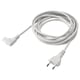 Un cable de alimentación SYMFONISK, de color blanco, enrollado cuidadosamente. Es 3. 5 metros de largo, con superficie textil y carcasa de plástico.