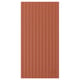 TERRSJÖ Puerta, marrón rojizo motivo de ondas, 40x80 cm