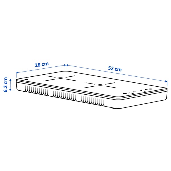 Retoo Placa de inducción portátil individual de 2200 W con vitrocerámica y  4 ajustes de temperatura, placa de inducción, placa de inducción, placa de  inducción hasta un 50% de ahorro de energía