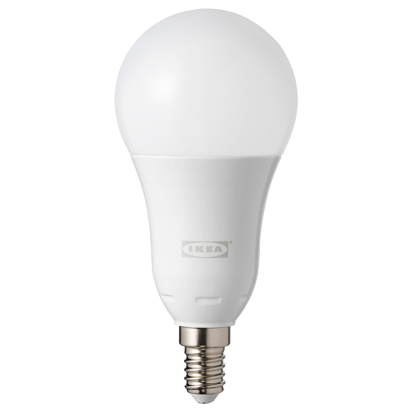tradfri bombilla led e14 600 lumenes regulac lumin inalambr color y espectro blanco globo blanco opalo