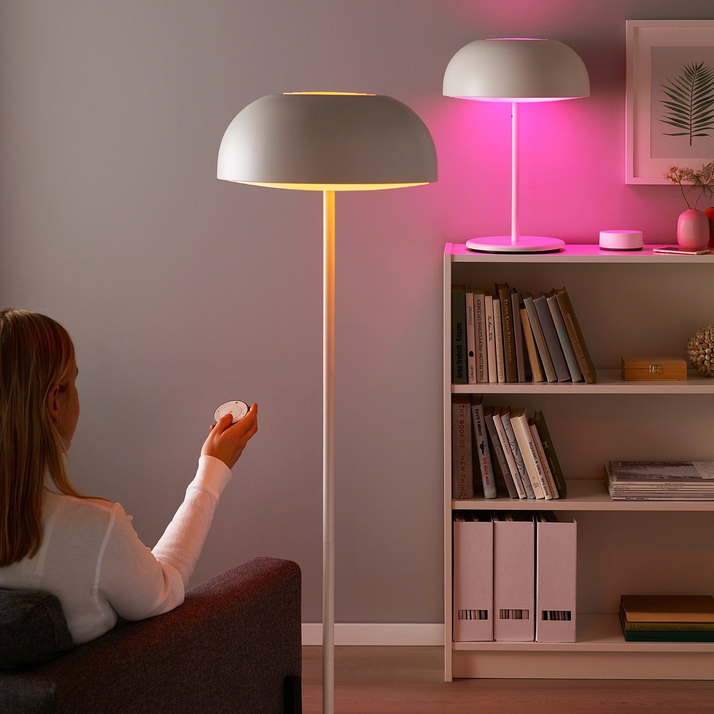 tradfri bombilla led e27 600 lumenes regulac lumin inalambr color y espectro blanco globo blanco opalo