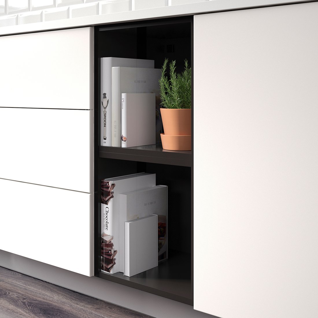 TUTEMO Armario abierto, antracita, 40x37x40 cm - IKEA