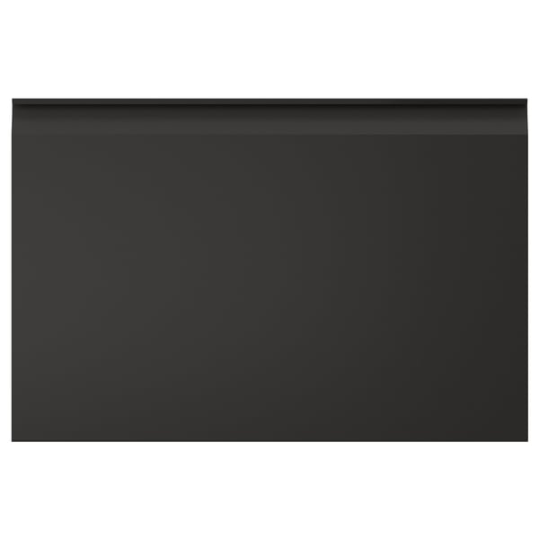 Armario UPPLÖV negro con asas elegantes, diseño moderno.