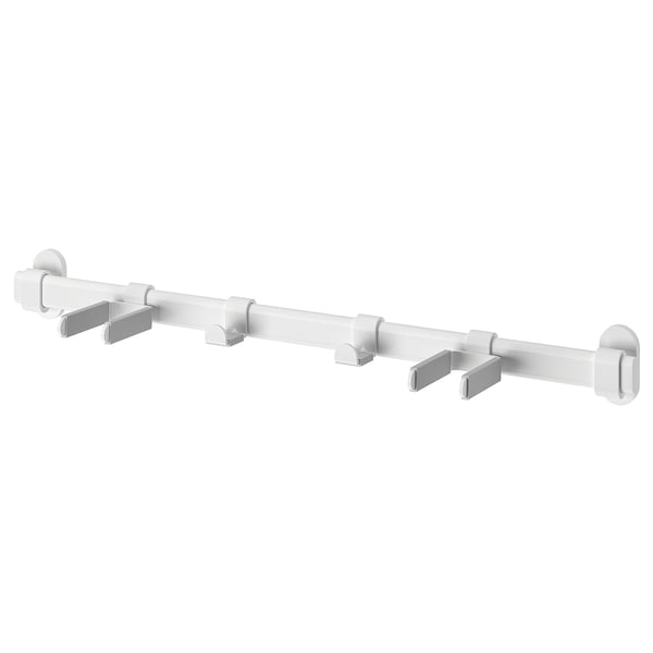 VAJERT Riel + 4 ganchos int/ext, blanco - IKEA