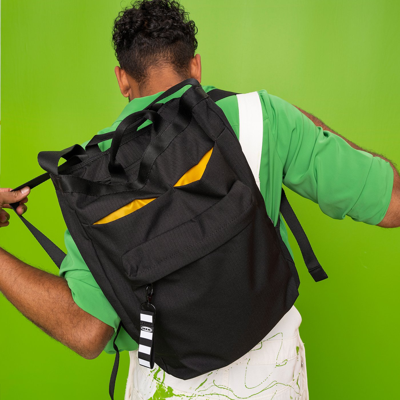 VÄRLDENS Bolsa de viaje, negro, 28x12x44 cm/16 l - IKEA