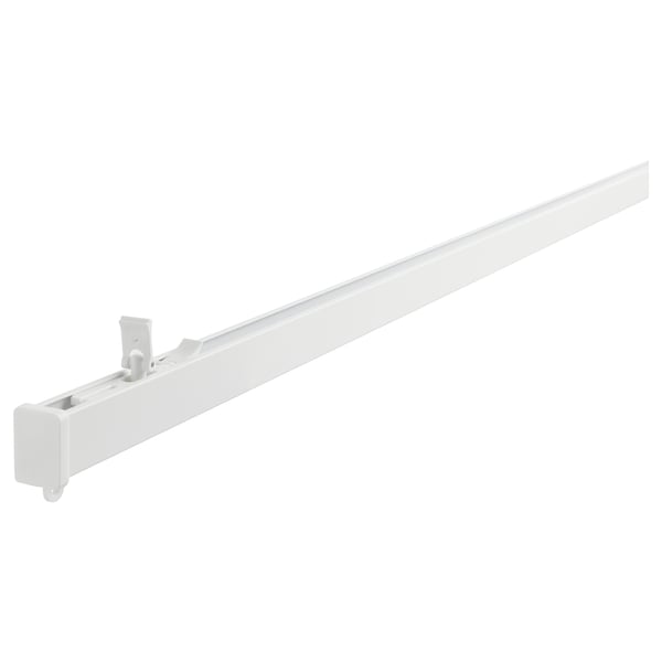 VIDGA Riel de cortina de 1 raíl, incl herrajes techo/blanco, 140 cm - IKEA