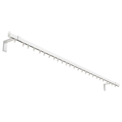 SOLDVÄRGMAL barra cortina doble, gris plata, 120-210 cm19 mm - IKEA