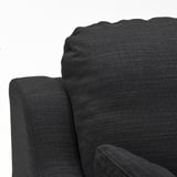 Acogedor sofá con gruesos cojines, acogedor y cómodo. Perfecto para relajarse. Fácil de montar.