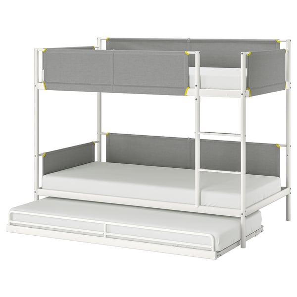 VITVAL Estructura litera cama adicional, blanco/gris claro, 90x200 cm - IKEA