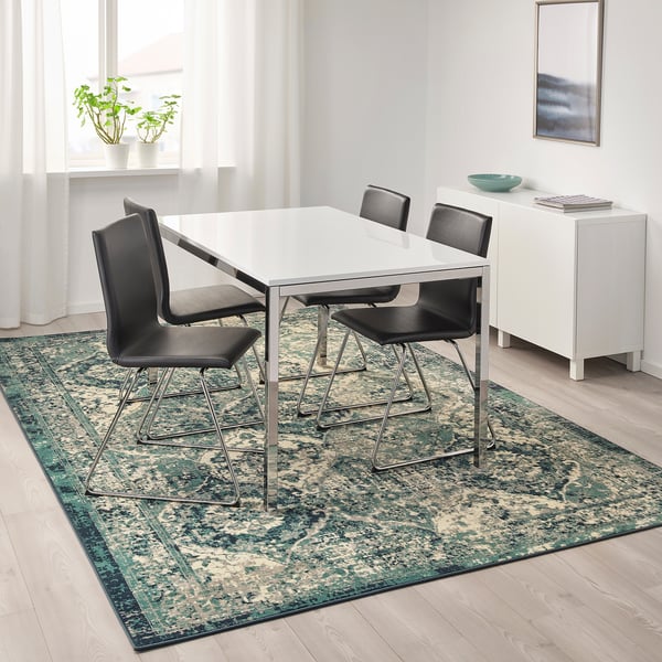 VONSBÄK Alfombra, pelo corto, verde, 300 x200 cm - IKEA