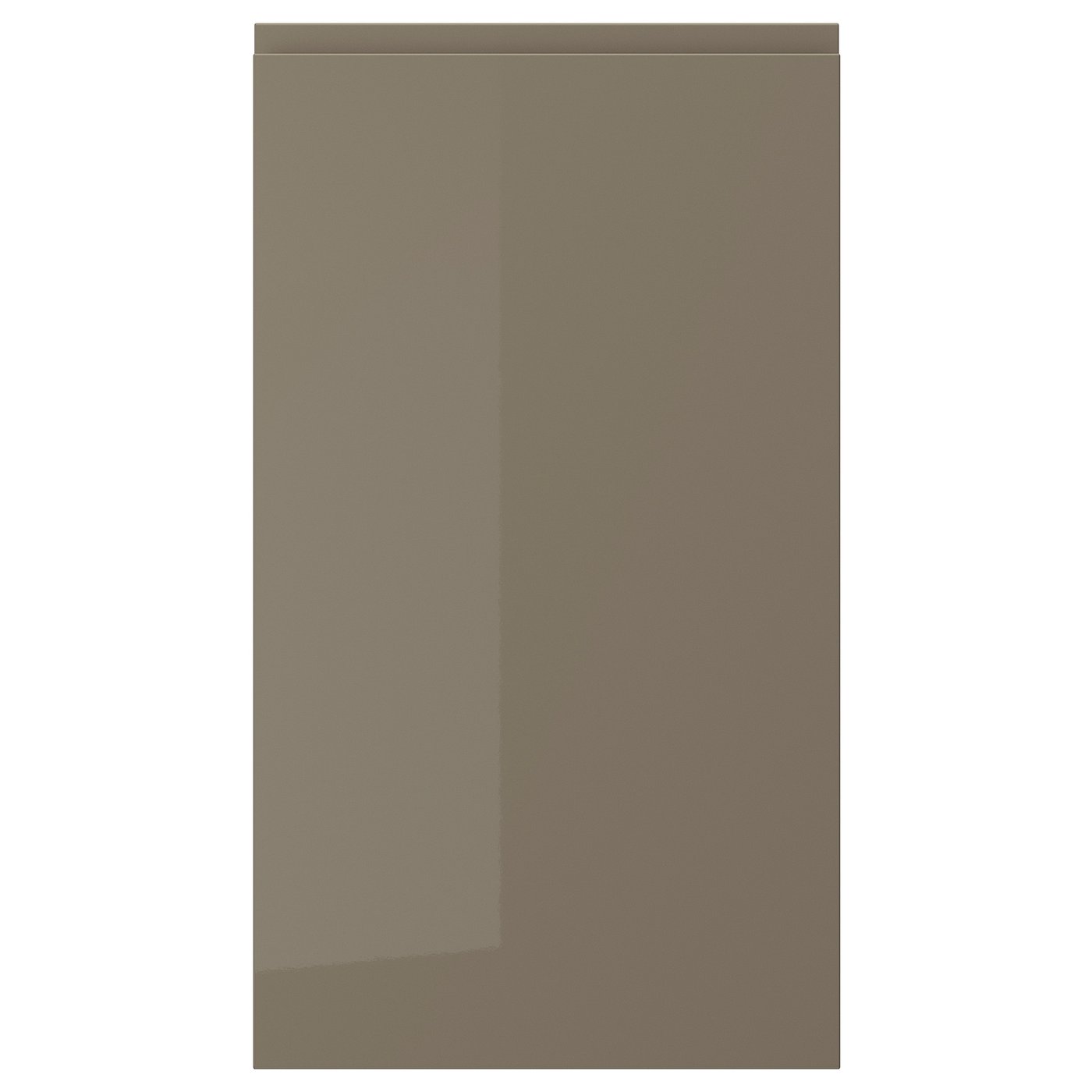 VOXTORP Frente para lavavajillas - alto brillo marrón grisáceo oscuro 45x80 cm