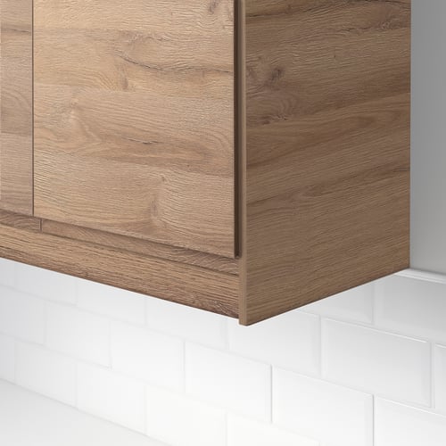 VOXTORP Moldura redondeada, efecto roble, 221 cm - IKEA