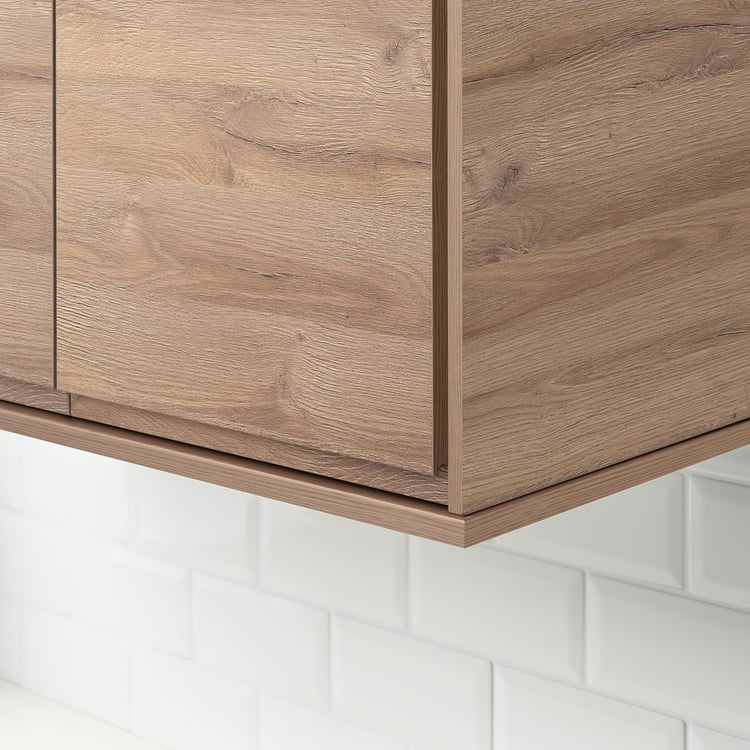 VOXTORP Moldura redondeada, efecto roble, 221 cm - IKEA