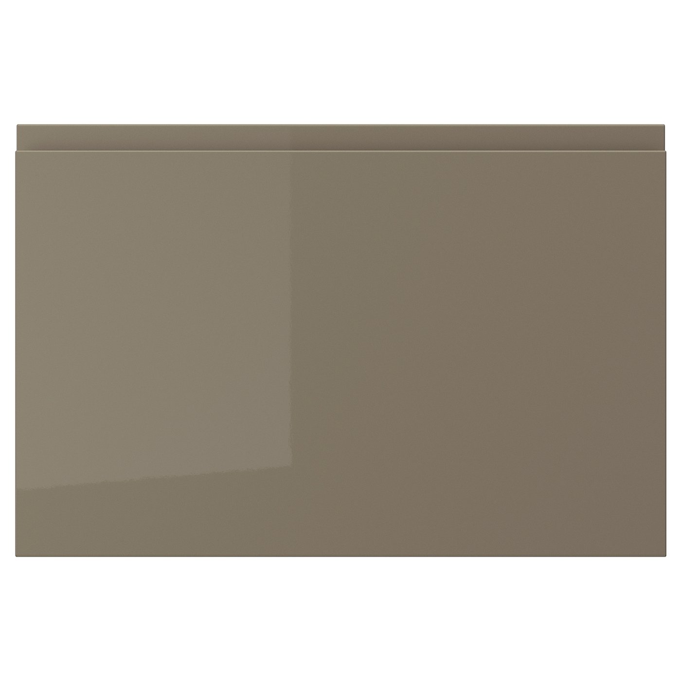 VOXTORP Puerta - alto brillo marrón grisáceo oscuro 60x40 cm
