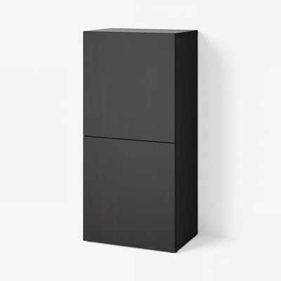 BESTÅ Atedun apalategia, beltza-marroia/Lappviken beltza-marroia, 60x42x129 cm