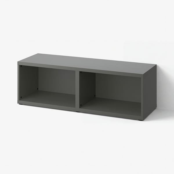 BESTÅ Egitura, gris iluna, 120x40x38 cm