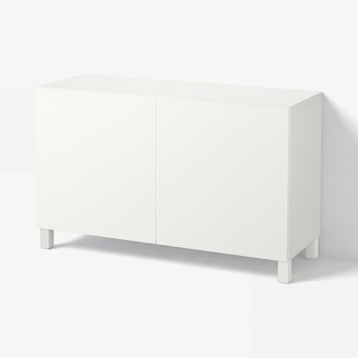BESTÅ Egongelako altzariak, zuria/Lappviken/Stubbarp zuria, 120x42x74 cm