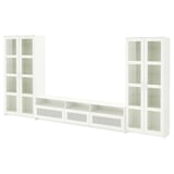 BRIMNES TB biltegiratze-konb./beira-ateak, zuria, 376x41x190 cm