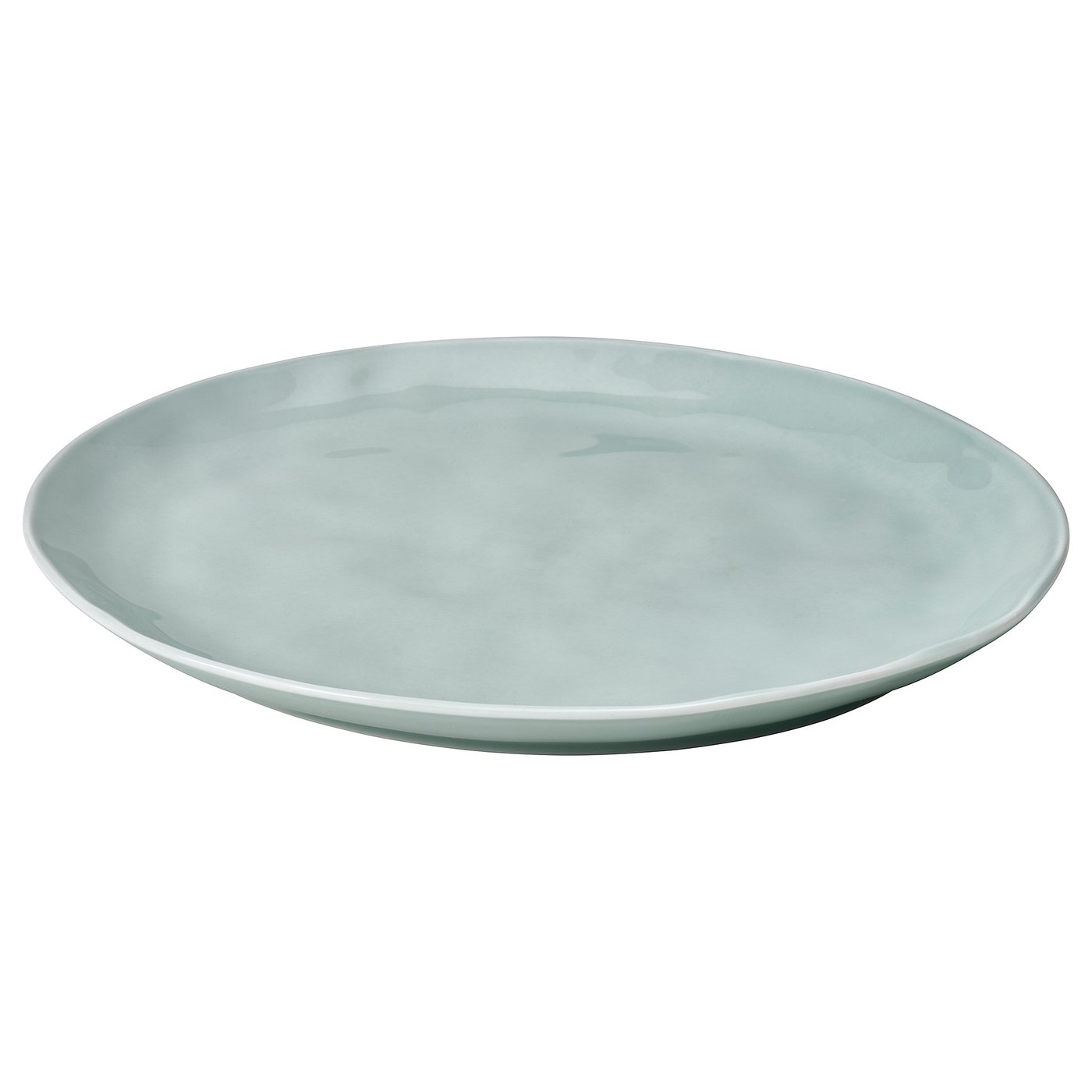 FORELLTETRA Platera, turkesa/grisa, 29x25 cm