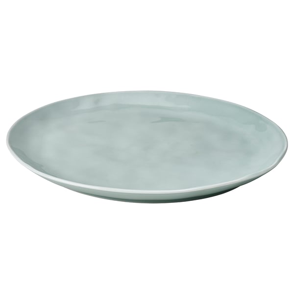 FORELLTETRA Platera, turkesa/grisa, 29x25 cm