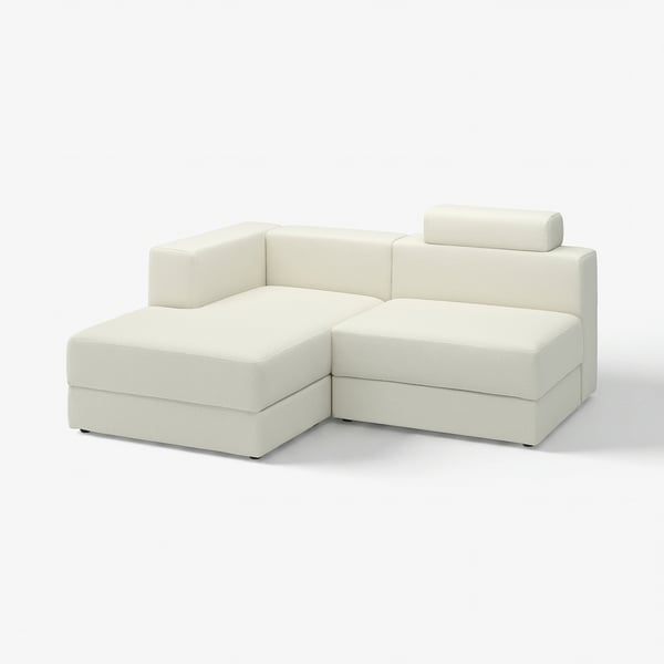 JÄTTEBO 2,5 eserl. sofa chaise longuearekin, ezkerra buru-euskarriekin/Axvall hezurra