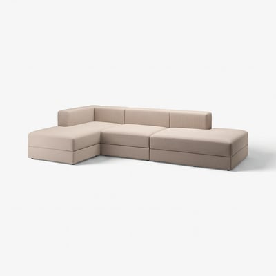 JÄTTEBO moderno beige modular sofa, lerro leunak, ehun leuna, atal anitzak.