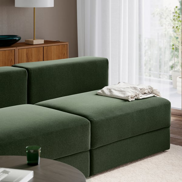 JÄTTEBO 4,5 piezako sofa, Johanneshov berde iluna